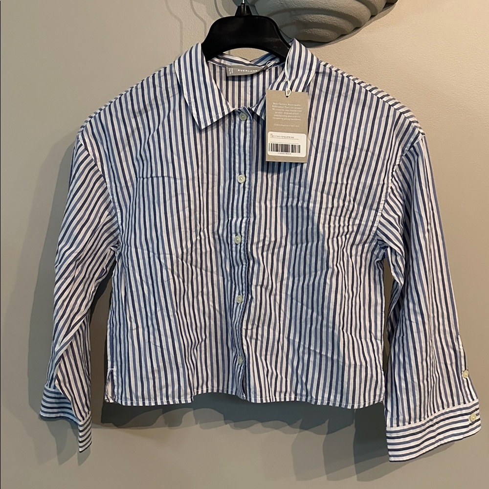 NWT Everlane The Woven PJ Top